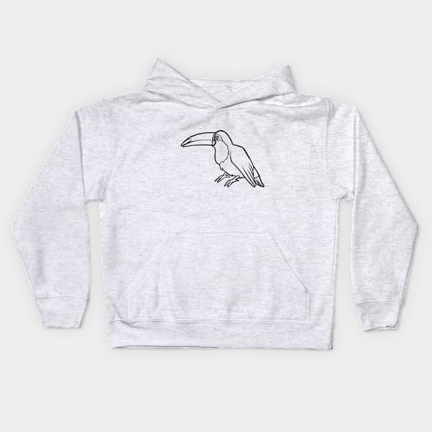 Toucan Kids Hoodie by lightsfromspace